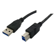 USB3.0 A naar USB3.0 B Kabel 2 Meter - Zwart