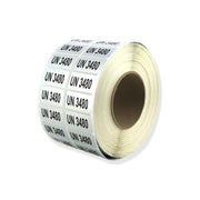 BMZ Etiketten Zilver (UN3480 per 250 stuks)