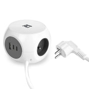 ACT Power strip cube with 3 sockets (type E), 30W PD
