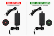 Li-ion acculader 24V 2A met diverse connectoropties