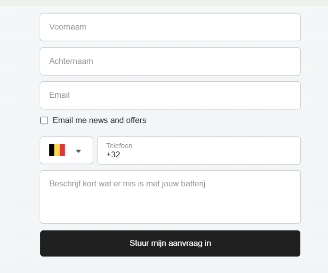 Herstelling aanvragen