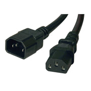 IEC320-C13 naar C14 Stroomverlengkabel 2 Meter - Zwart