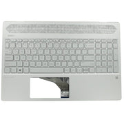 HP Laptop Toetsenbord Qwerty US + Top Cover, BL- Zilver