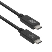 ACT USB4® 40Gbps aansluitkabel C male - C male 0,8 m USB-IF