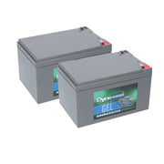 Dyno Gel Accu 12V 12Ah Vervangingsset (Excl. Kabels)