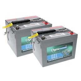 Dyno Gel Accu 12V 44Ah Vervangingsset (Excl. Kabels)