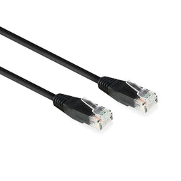 ACT Zwart 2,0 meter U/UTP CAT6 patchkabel met RJ45 Zip Bag